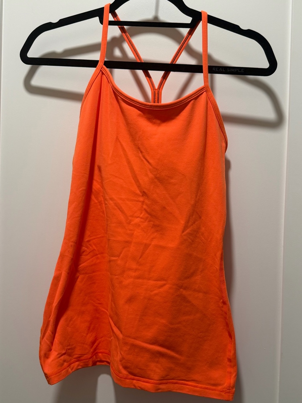 lululemon athletica Bright Orange Double-Strap Tank